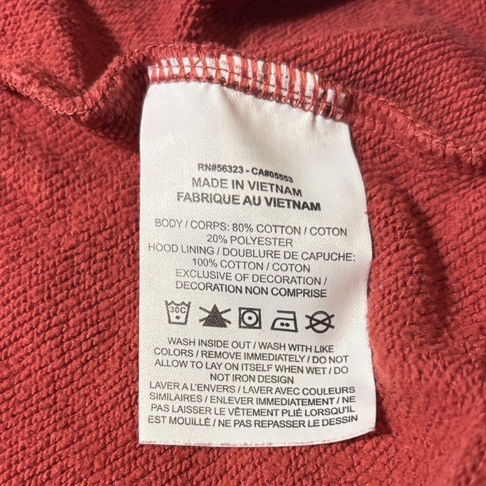 Nike Sportswear Essential Women's Funnel-neck Rust Fleece Pullover Hoodie - Picture 7 of 8